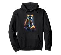 Lemur Colourful Animal Art Wildlife Motif Madagascar Monkey Pullover Hoodie