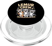 Lemur Crew Funny Cartoon Jungle Primate Kids Birthday Party PopSockets PopGrip for MagSafe
