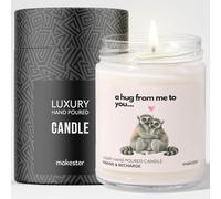 Lemur Gifts - Luxury Soy Wax Candle - Vanilla, Jasmine, Sugared Almond - Makester