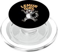 Lemur Girl Womens Cute Cartoon Jungle Primate Birthday Party PopSockets PopGrip for MagSafe