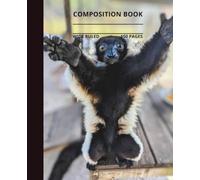 Lemur Hugs Composition Notebook: Adorable Lemur hugs composition book, 7.5x9.25, 150 wide-ruled pages