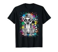 Lemur Infant Paint Splashes w Cap and Sunglasses Value Graphic T-Shirt