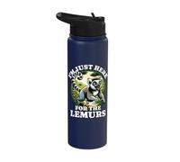 Lemur Lover Madagascar Animal Lemurs Stainless Steel Insulated Water Bottle