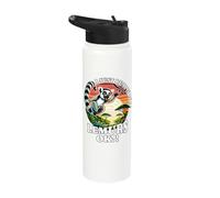 Lemur Lover Madagascar I Really Like Lemurs Stainless Steel Insulated Water Bottle
