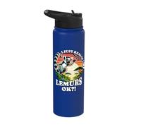 Lemur Lover Madagascar I Really Like Lemurs Stainless Steel Insulated Water Bottle