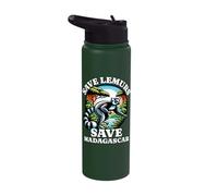 Lemur Lover Save Madagascar Save Lemurs Stainless Steel Insulated Water Bottle