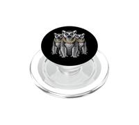 Lemur Ring Tailed Rap Old School Retro Streetwear 80s 90s PopSockets PopGrip for MagSafe
