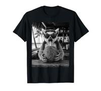 Lemur with Sunglasses and Coconut Drink T-Shirt