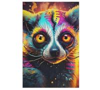 Lemur Wooden Jigsaw Puzzles for Adults Hard Poster Puzzle 1000 Piece Precise Interlocking Educational Game Toys (78×53cm)