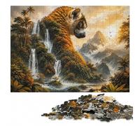 Lemur's Hidden Eden Wooden Jigsaw Puzzle 500 Pieces, Adult Puzzle | Image-area sorting: a simple way to organise the image on quiet evenings.