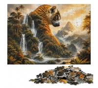 Lemur's Hidden Eden Wooden Puzzle for Adults, Hobby, 1000 Pieces | For home use: Adult Puzzle - structured assembly from border to image details at home.