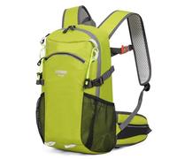 Lemuvlt 22L Hiking Backpack Lightweight Daypack with Waist Pocket (Lime)
