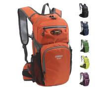 Lemuvlt Hiking Daypack Rucking Backpack 15L Lightweight Waterproof (Orange)