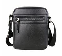 Lemuvlt Small Crossbody bag for men shoulder bag mens purse satchel leather messenger bag gift man, Black, inch