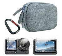 Lemxiee Accessories for DJI Osmo Action 6 Carry Case + Tempered Glass for DJI Osmo Action 6 Screen Protector Protection Travel case Handbag