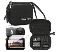 Lemxiee Accessories for DJI Osmo Nano Carry Case + [2 Pack] Tempered Glass for DJI Osmo Nano Screen Protector Protection Travel case Handbag