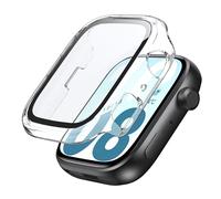 Lemxiee Case for Honor Watch X5i Case with Tempered Glass Screen Protector Transparent Acrylic Protective Film