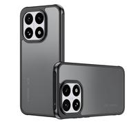 Lemxiee Cover for Xiaomi 15T Case by Anti-fingerprint Anti-drop Anti-slip Flexible Silicone + Hard Acrylic case Black