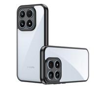 Lemxiee Cover for Xiaomi 17 Case by Anti-fingerprint Anti-drop Anti-slip Flexible Silicone + Transparent acrylic case