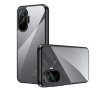 Lemxiee Cover for Xiaomi POCO F7 Case by Anti-fingerprint Anti-drop Anti-slip Flexible Silicone + Transparent acrylic case