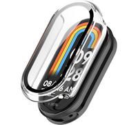 Lemxiee Cover for Xiaomi Smart Band 9 Case with tempered glass screen protector,Acrylic + tempered glass case for Xiaomi Smart Band 9