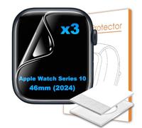 Lemxiee Film for Apple Watch Series 10 46MM Screen Protector [3 Pack] Flexible TPU Screen Protector for Apple Watch Series 10 46MM