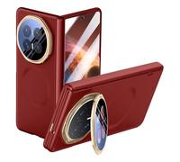 Lemxiee Magnetic Cover for HONOR Magic V6 Case with Stand & Screen Protector Tempered Glass,Wireless Charging Compatible & MagSafe