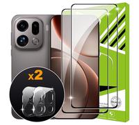 Lemxiee Tempered Glass for OPPO Find X9 Pro Screen Protector [2+1 Pack] Camera Lens Protector Film + HD Tempered Glass Screen Protector