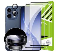 Lemxiee Tempered Glass for OPPO Reno 15 5G Screen Protector [2+1 Pack] Camera Lens Protector Film