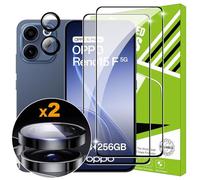 Lemxiee Tempered Glass for OPPO Reno 15 F & 15 FS Screen Protector [2+1 Pack] Camera Lens Protector Film