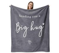lemzcen Get Well Gifts for Women Men, Memory Sympathy Gifts for Loss of Loved One, Inspirational Feel Better Gifts for Women Men, Thinking of You Cancer Care Gifts, Healing Hug Throw Blanket 60"X50"