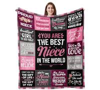lemzcen Niece Gifts from Auntie, Gifts for Niece, to My Niece Gifts from Aunt, Birthday Gifts for Niece Adult, Niece Gifts from Aunt, Christmas Graduation Gifts for Niece Throw Blanket 60"X50"