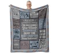 lemzcen Retirement Gifts for Men 2025, Gifts for Retired Men, Farewell Gifts for Coworkers, Happy Retirement Throw Blanket 60"X50"