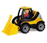 Lena 01622 - Truckies shovel loader, solid construction vehicle approx. 22 cm, small toy, front-end loader for children from 2 years of age, for sandbox, beach and children's room