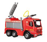 Lena 02158 - Strong Giant Giga Trucks Fire Brigade Arocs, Sturdy Fire Engine Approx. 66 cm, Fire Engine with 3 Axles, 1.5 Litre Tank and Water Cannon up to 8 Metres, Vehicle for Children from 3 Years