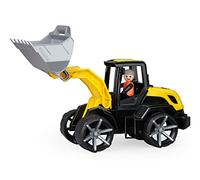 Lena 04512 TRUXX² Shovel Loader, Construction Site Vehicle Approx. 37 cm, Robust Wheel Loader with Functional Shovel and Fully Movable Toy Figure, for Children from 2 Years, Toy Vehicle