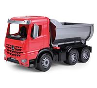 Lena 04610 Worxx Dump Truck Mercedes Benz Arocs, Approx. 45 cm, Construction Site Toy Vehicle for Children from 3 Years, Robust Dump Truck with Lockable Dump Tray and Movable Tailgate