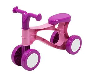 LENA 07166 First, Pink/Purple sit-on Scooter with Steel axles to Train Balance, Learning-to-Walk Assist for Toddlers from 18 Months