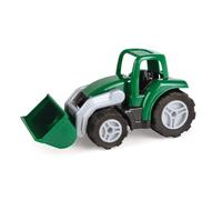 Lena 1263 Workies Tractor Shovel Loader 14 cm, Tractor Made of ABS Plastic, Trekker with Movable Shovel, Rubber Tyres, Steel Axles, Truck for Children from 18 Months, Play Tractor in Green