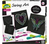 Lena 42650 Herz Craft String Art Butterfly and Heart, Complete Patterns, with 2
