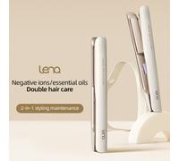 Lena 48 million negative ion curling iron 3D floating panel adjustable temperature control dual use 43w straight plate clamp