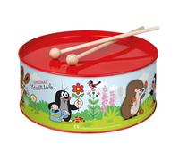 Lena 52606 Children's Tin Drum with 2 Mallets with 2 Mallets The Little Mole Diameter 20 cm Multi-Coloured