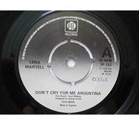 Lena Martell - Martell, Lena Don't Cry For Me Argentina 7" Pye 7P157 EX 1979 there is 2mm drill hole in label rim and handwritten number on label