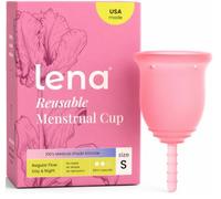 Lena Menstrual Cup - Soft Reusable Period Cups for Women - Small, Pink