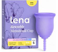 Lena Menstrual Cup - Soft Reusable Period Cups for Women - Small, Purple