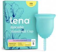 Lena Menstrual Cup - Soft Reusable Period Cups for Women - Small, Turquoise