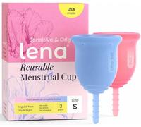 Lena Menstrual Cups 2-Pack Set, Small & Large, Sensitive & Original