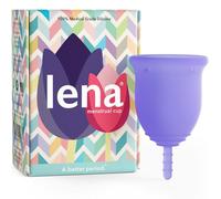 Lena Menstrual Cups, Reusable Period Cup, Tampons,Period Underwear and Menstrual Pads Alternative, Feminine Care, Silicone Menstrual Cup, Made in USA, Super Heavy Flow, Large, Purple