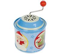 Lena tin toys 52754 - Musical tin Sandman, Musical tin with turning handle approx. 10.5 x 7.5 cm, with melody Our Sandman, Musical tin, for children over 18 months, with Sandman motif