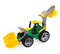 Lena Tractor with Front Loader and Shovel (Large, Green/ Yellow)
